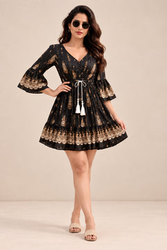 Zara Gold Frock