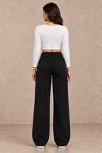 Noir Wide Leg Jeans