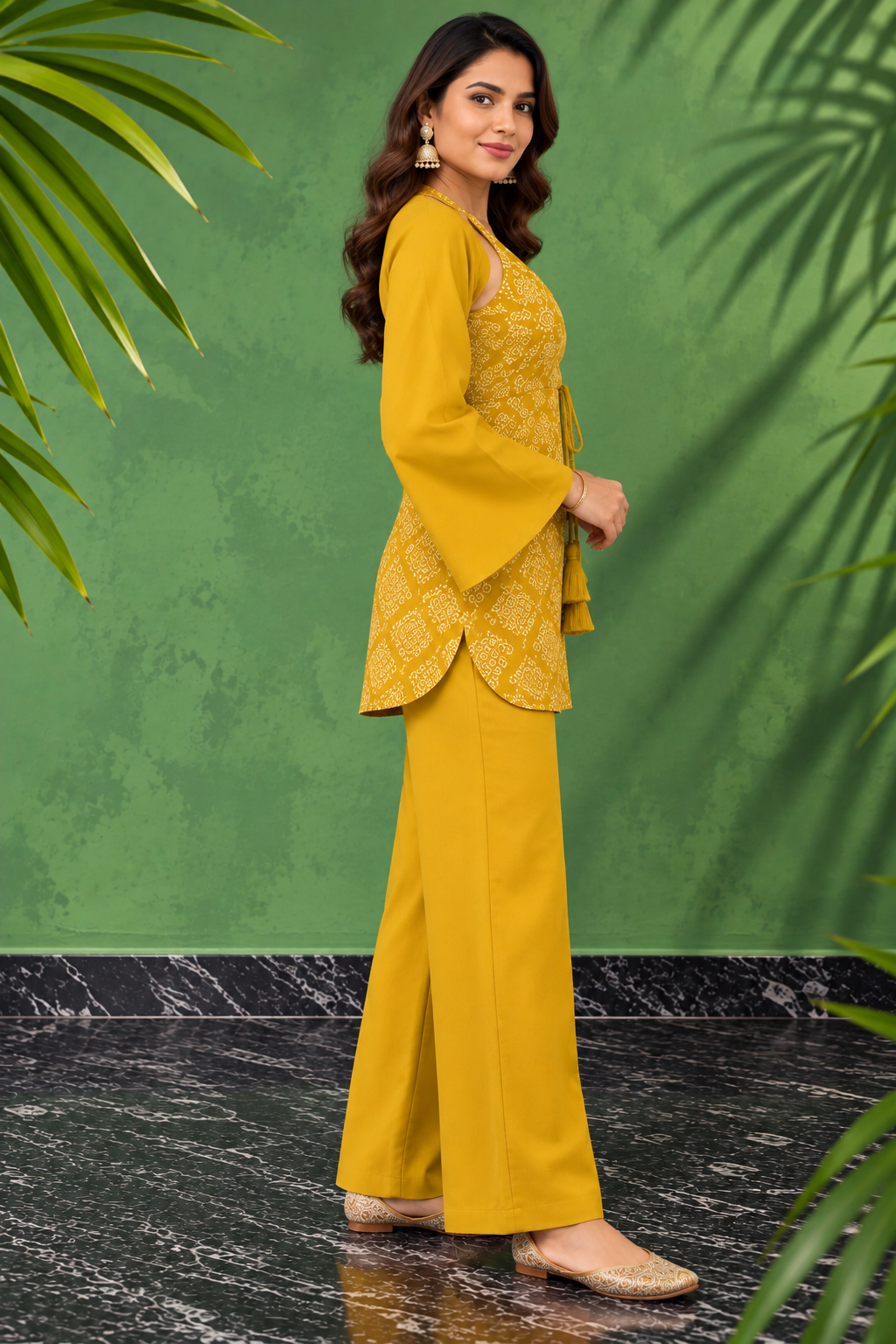 Sunehri Bandhani Co-ord Set