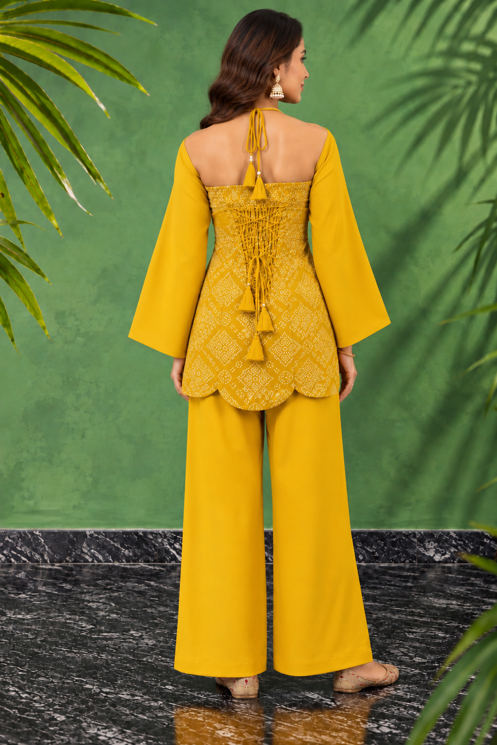 Sunehri Bandhani Co-ord Set