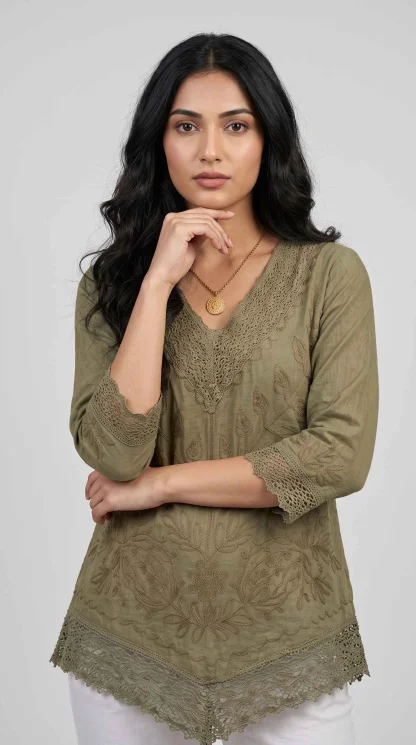 Kimakshi Premium fashion - Women's Casual Embroidered Top