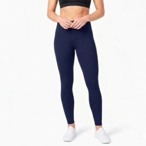 Women's High-Waist Jegging, Navy Blue, Stretchable Active Wear for Yoga and Workout
